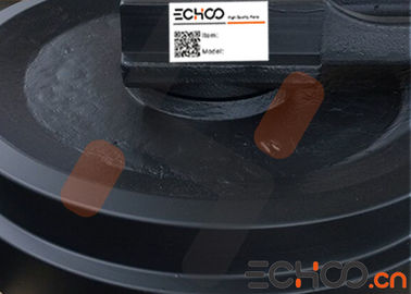 Noir en acier de pièces de machines de construction de roue folle d'excavatrice de KOMATSU PC1250