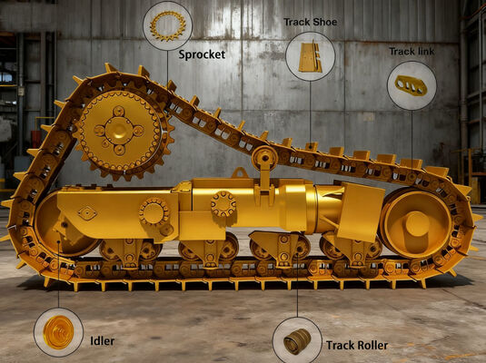 Pièces de train de roulement haut de gamme pour chargeuses compactes sur chenilles Bobcat Fournisseur exclusif à guichet unique
